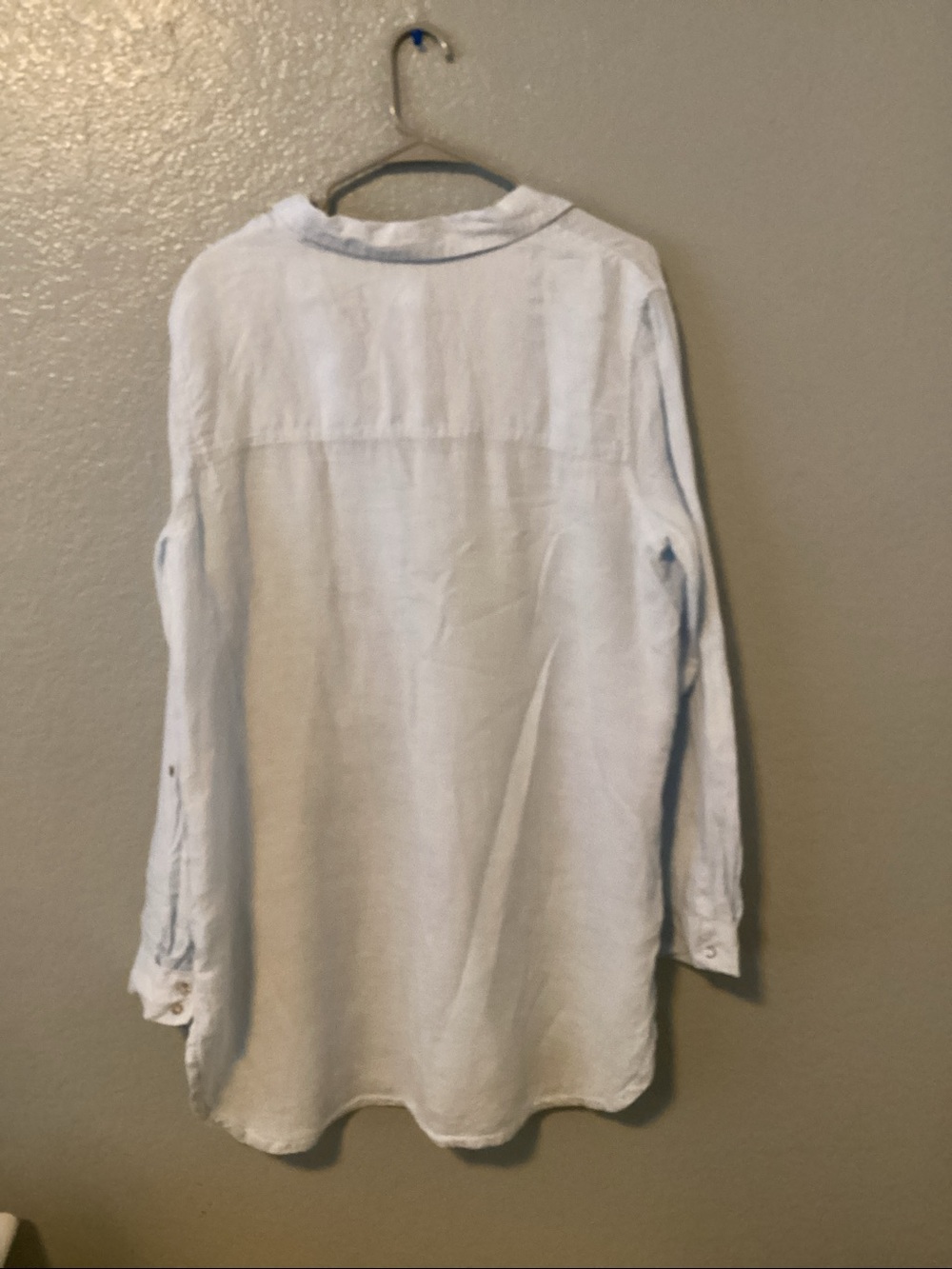 Sigrid Olsen Linen Button-Down Shirt - Picture 3 of 5